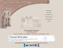 Tablet Screenshot of chateau-pau.com